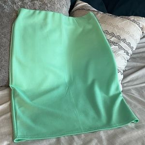 Mint green skirt